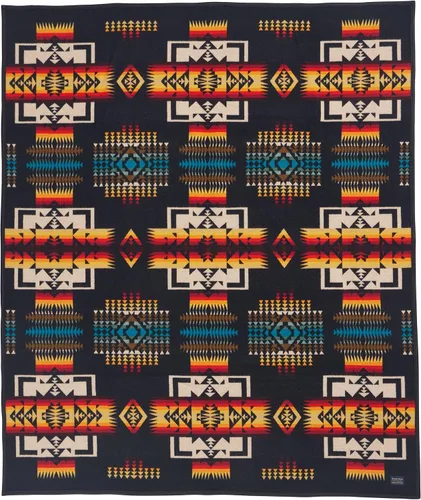 Vista 14 de Pendleton Chief Joseph - Cobija de lana Wool Felt Binding, Breathable, Napped for Softness