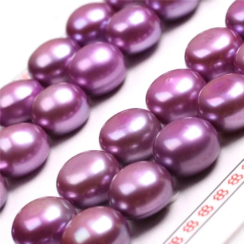 Vista 8 de 16 pares de perlas cultivadas de agua dulce de grado AAA para hacer aretes de joyería (negro)