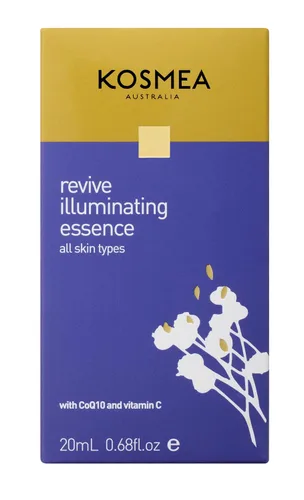 Vista 2 de Kosmea Revive Illuminating Essence - Aceite facial hidratante para todo tipo de piel, 0.7 fl oz, aceite facial superfino Aceite de vitamina C