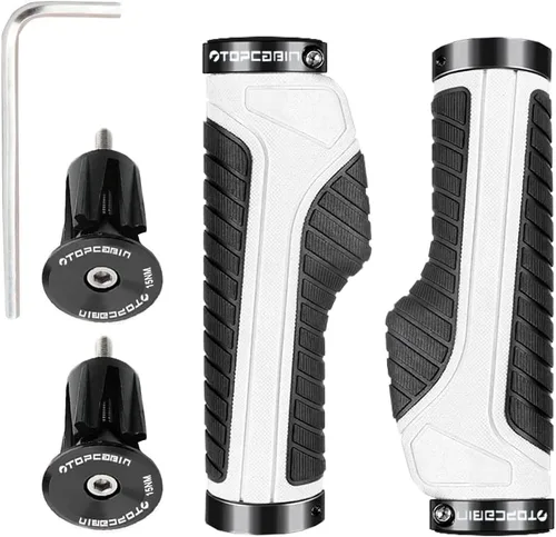 Vista 9 de Puños ergonómicos de manubrio de bicicleta, de Topcabin, con amplia superficie de agarre