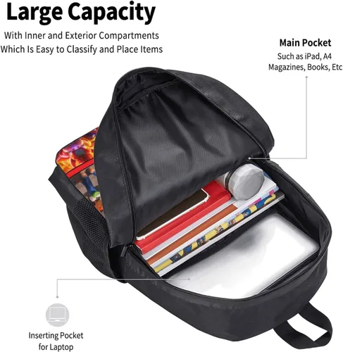 Vista 5 de Vbzkny Las mochilas lindas estupendas fijaron la mochila ligera ocasional 3D con la fiambrera para el adulto, Supermochila-2, Mochilas de viaje