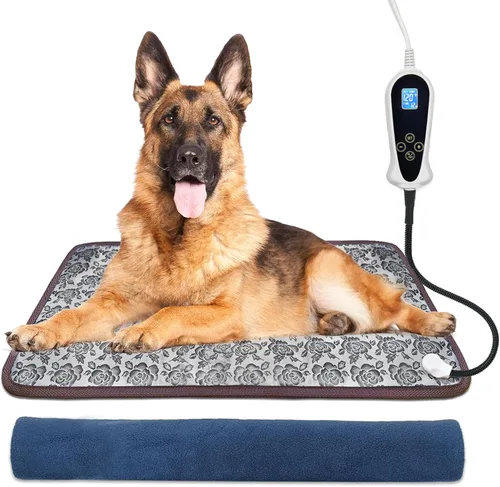 Vista 10 de Almohadilla térmica para gatos, (18 x 18 pulgadas), almohadilla térmica para mascotas para gatos, cachorros, manta térmica para perros