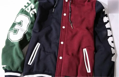 Vista 3 de babyhealthy Kpop Sudadera con capucha Varsity Chaqueta Jungkook V Jimin JIN SUGA Jhope Rap Baseball Jacket