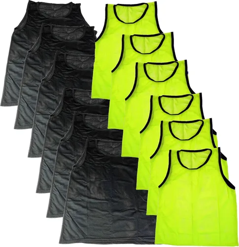 Vista 80 de BlueDot Trading Adult & Youth Scrimmage Training Vests for Soccer, Basketball & More – Available in 1, 6, 12, 24 Packs Naranja