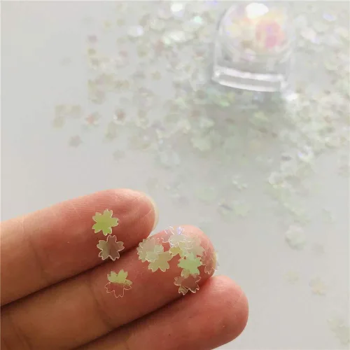 Vista 8 de PrettyG Paquete de 0.35 oz/paquete – Sakuras lentejuelas purpurina – Festival Rave belleza maquillaje cara cuerpo uñas arte decoración C03