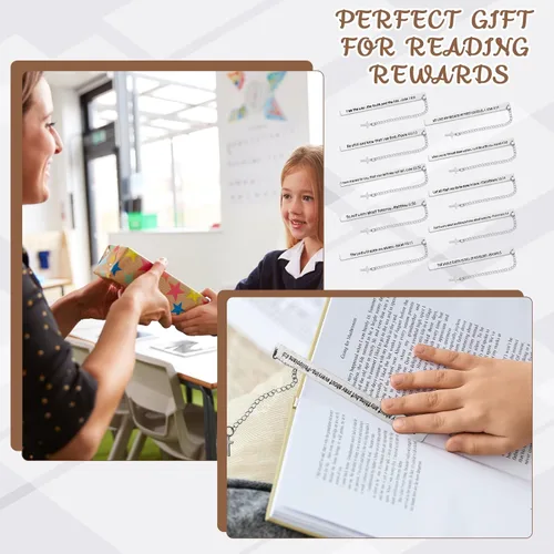 Vista 3 de Thenshop 10 marcapáginas de la Biblia, regalos de graduación 2026, regalos de bautismo para niñas adolescentes, marcadores cristianos para mujeres