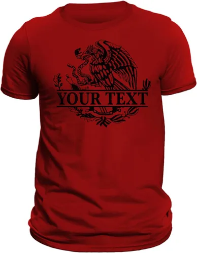Vista 9 de Mexico Mexican Eagle Camiseta con opción de personalización - Playera Con Aguila De México Personalizable