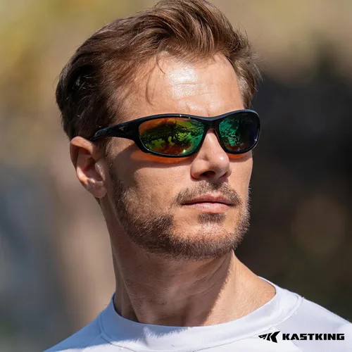 Vista 9 de KastKing Hiwassee - Gafas de sol deportivas polarizadas para hombres y mujeres, gafas de sol envolventes para pesca, ciclismo y correr, protección UV