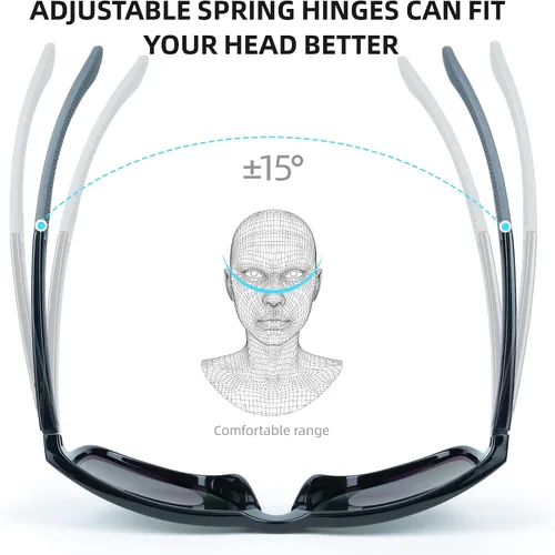 Vista 4 de Bnus Italia hizo gafas de sol clásicas corning lente de cristal real w. opción polarizada