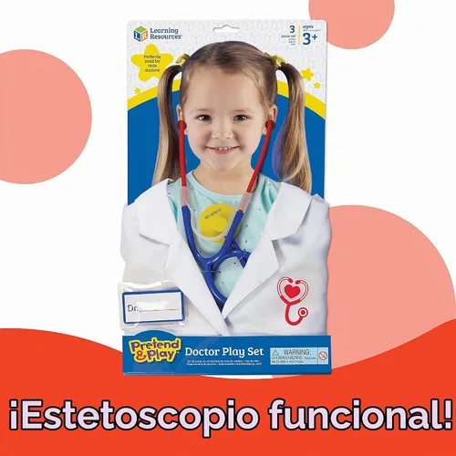 Vista 5 de Learning Resources Set de juego de doctor, 3 piezas