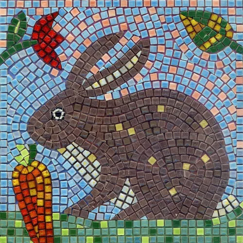 Vista 34 de Crea una verdadera obra de arte de mosaico con nuestro kit de hazlo tú mismo, acuario cuadrado de 7 pulgadas (18 cm)