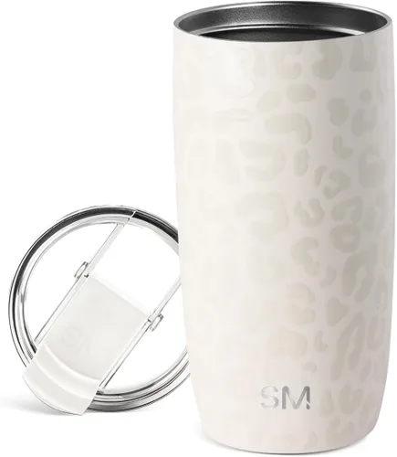 Vista 29 de Simple Modern Taza de café de viaje Tumbler con tapa abatible Reutilizable, aislada, de acero inoxidable, taza de café helado Cold Brew, termo