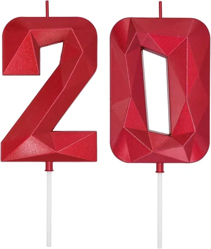 Vista 164 de DERVENTA Vela Grande de Cumpleaños Número 3D Verde Luminoso de 3.7 Pulgadas Celebración de Fiesta Aniversario Decoración Adorno para Pastel 1 Pieza