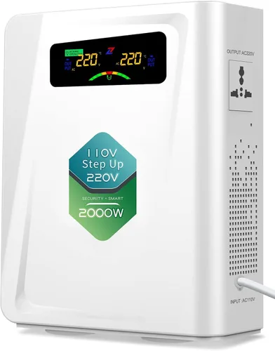Vista 12 de Transformador de 220 V a 110 V de 1000 W, convertidor de voltaje de energía sin ruido, con diez funciones de protección, adecuado para máquinas