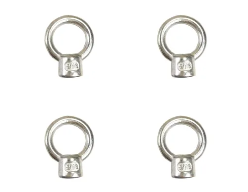 Vista 4 de Tuerca de ojo de elevación de acero inoxidable 316 1/2 pulgada UNC grado marino (1/2 pulgada - 2 PK)