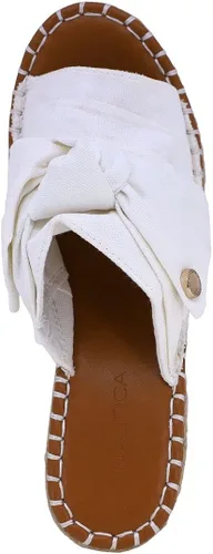 Vista 4 de Nautica Sandalias de cuña para mujer con lazo anudado sin cordones - Noemie