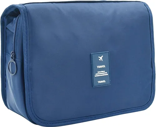 Vista 11 de Trawila Neceser colgante de viaje, bolsa de cosméticos, organizador de maquillaje para hombres y mujeres con gancho resistente, Beige, Moda