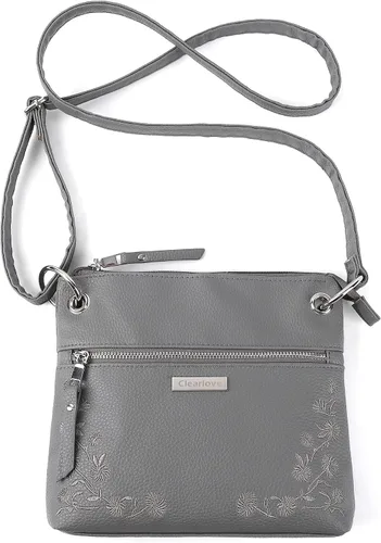 Vista 2 de Clearlove Bolsos de paja para mujer, bolso de mano tejido a mano con asa superior, bolso portátil de hombro casual