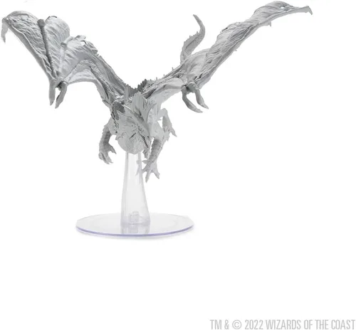 Vista 5 de Las maravillosas miniaturas de D&D Nolzur: Dragón plateado adulto