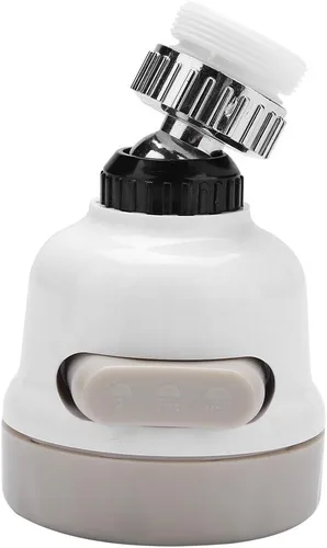 Vista 9 de Cabezal giratorio para grifo de cocina, grifo giratorio de 360 grados, boquilla de filtro de salpicaduras con 3 modos de ajuste para cocina, grifo