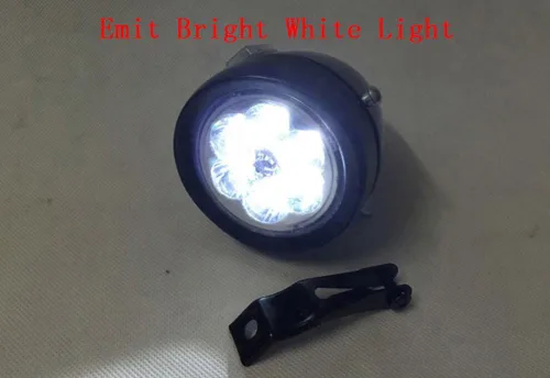 Vista 8 de Brillante 6 LED de metal Shell luz delantera para bicicleta faro retro bicicleta cabeza lámpara clásica vintage noche seguridad ciclismo niebla faro