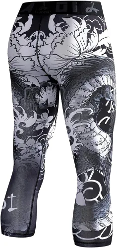 Vista 4 de LAFROI Leggings de compresión 34 para hombre con Pcoketsin bolsillo-YSK10