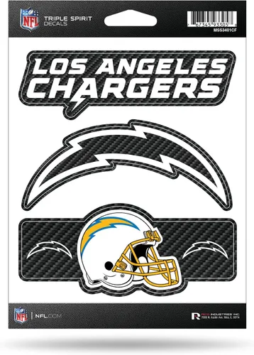 Vista 27 de Rico Industries NFL Football Triple Spirit Stickers Hoja de calcomanías triples