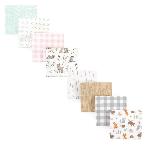 Vista 27 de Hudson Baby Juego de mantas unisex de franela de algodón para bebé, huerto de manzanas, talla única