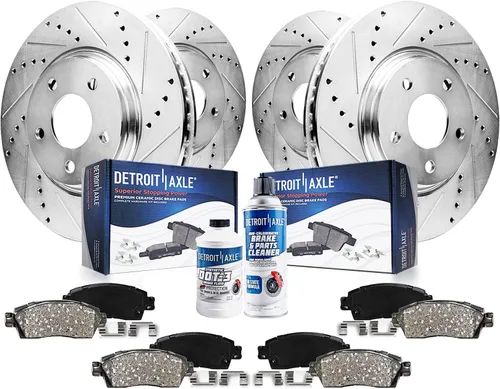 Vista 27 de Detroit Axle - Kit de freno delantero para Ford F-150 2010-2011, Ford Expedition Lincoln Navigator 2010-2021, repuesto de pastillas de freno