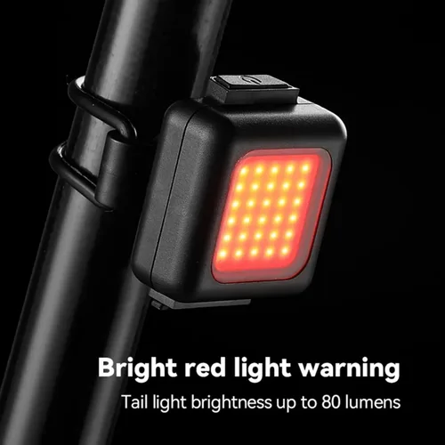 Vista 3 de Luces delanteras de bicicleta lámpara trasera 130/80LM 150mAh LED luz de ciclismo IPX5 impermeable 3 modos fácil de instalar