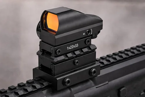 Vista 6 de Picatinny Riser Mount Adjustable Height Lockdown Series with Quick Release, 1.57", Raise 0.9-1.2 inches, Scalloped Picatinny Slots for Scopes