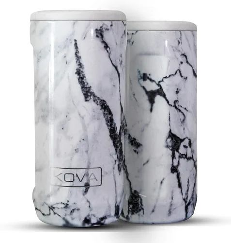 Vista 6 de K-OG - Enfriador de latas aislado de acero inoxidable de doble pared para latas delgadas de 12 onzas (arcoíris)
