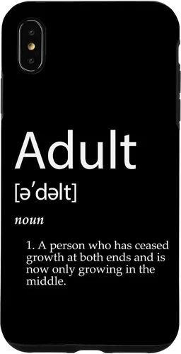 Vista 11 de Funny Adult Definition Joke for Parents Dad Mom Adults Case for iPhone XR