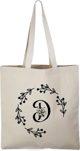 Vista 26 de TBF Bolsas de lona resistentes con iniciales personalizadas para mujer