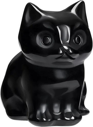 Vista 8 de Jovivi Figuras de cristal de gato de aventurina verde para decoración