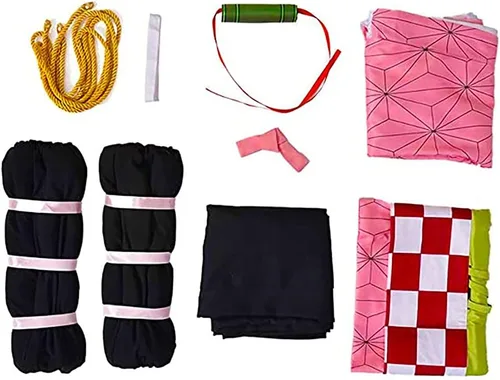 Vista 5 de Kamado - Disfraz de kimono con ropa de pelo y bambú
