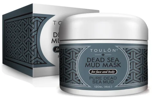 Vista 2 de TOULON Best Mud Mask - Máscara facial del mar muerto; máscara facial exfoliante con minerales, removedor de puntos negros, tratamiento para el acné.