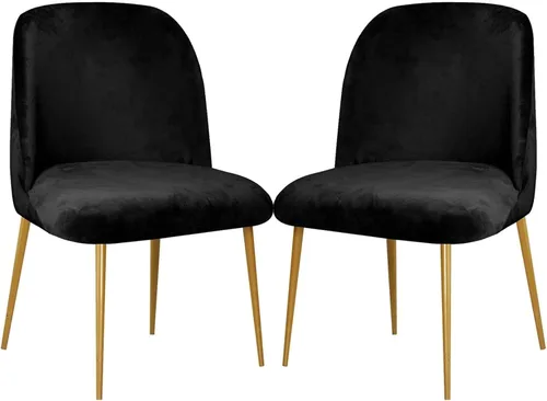 Vista 34 de Juego de 2 fundas superelásticas para sillas de comedor de 2/4/6, funda de terciopelo para sillas modernas de mediados de siglo, funda de silla sin