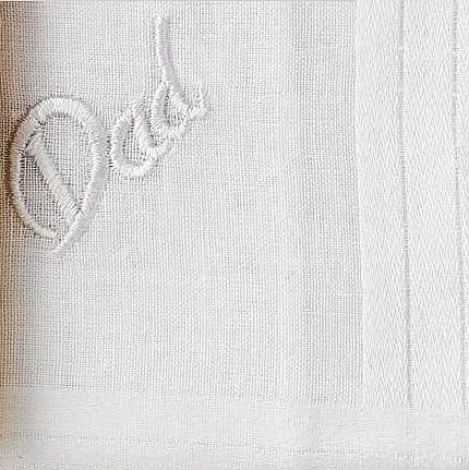 Vista 2 de Pañuelo de boda, pañuelo de poesía (para el padre de la novia), blanco, recuerdo de boda, hermoso poema, recuerdo de larga duración para el papá