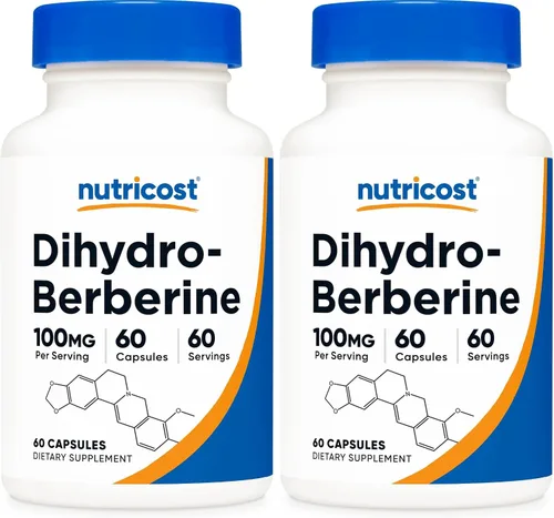 Vista 6 de Nutricost Cápsulas de dihidroberberina 100 mg, 60 cápsulas