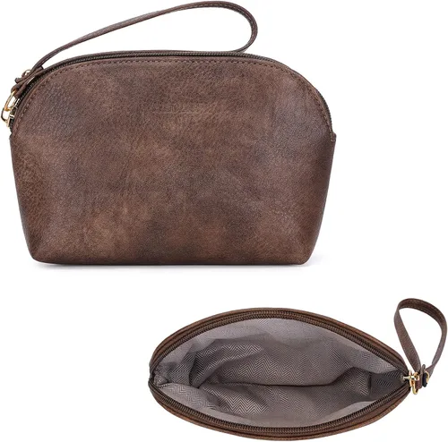 Vista 7 de HKCLUF Bolso cruzado para mujer, 2 piezas, de cuero, con 2 correas ajustables de leopardo, bolsa cruzada