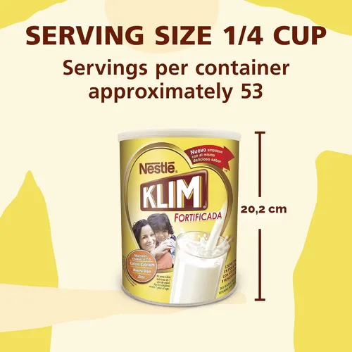 Vista 7 de Leche entera en polvo, instantánea, fortificada de Nestlé Klim