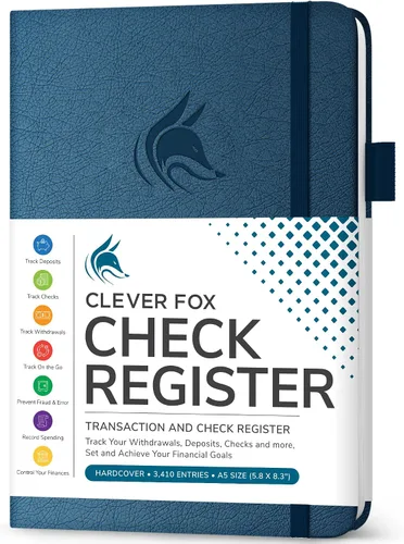 Vista 16 de Clever Fox Libro de registro de cheques – Registro de transacciones de lujo, libro de contabilidad contable, registro de cheques y libro de registro