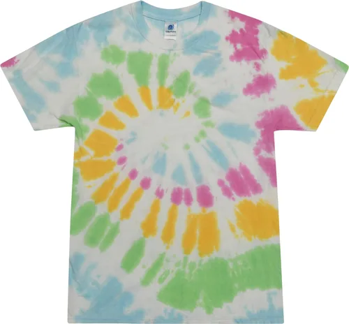 Vista 9 de Colortone Camisetas Tie Dye para Hombre y Mujer - Camisetas de manga corta unisex Tie-Dye para adultos Acadia