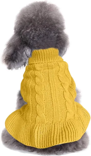 Vista 9 de CHBORCHICEN Suéteres de punto para perros pequeños, sudadera cálida para mascotas gatos, ropa de invierno, suéter de gatito y cachorro