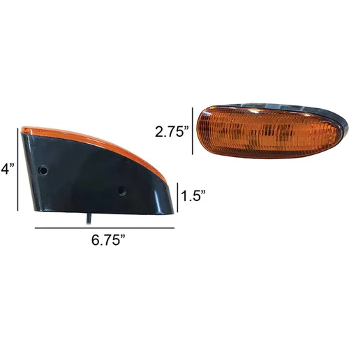 Vista 3 de TIGERLIGHTS TL8020 - Luz LED ámbar de cabina de 12 V compatible con/reemplazo para John Deere 310G, 310J, 310K, 310SJ, 310SK, 310SL, 315SG, 410J