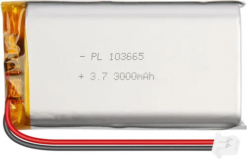 Vista 14 de Batería de polímero de litio 3.7V 1000mAh 102050 Lipo Batería recargable con cable Molex 0.049 in Conector para altavoz, rastreador GPS, dispositivo
