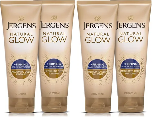 Vista 15 de Jergens Natural Glow +Loción corporal autobronceadora reafirmante, tono de piel claro a medio, hidratante bronceador sin sol con colágeno