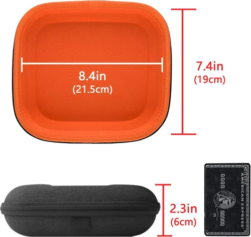 Vista 4 de Estuche duro para audífonos ATH-M50, M50x, ANC29, ESW10, WS77, AKG K545, K619, K167, SONY MDR-XB950, MDR-XB920, MDR-XB900 y más, funda de viaje Tela