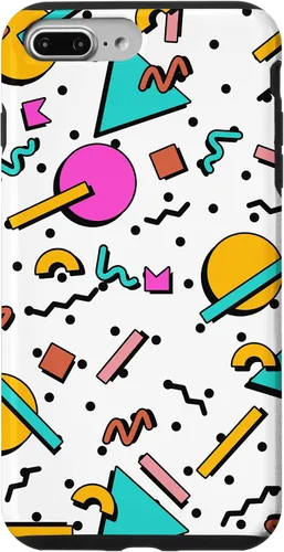 Vista 12 de Vintage Geometría Forma Patrón Retro 80s 90's Nostalgia Case para iPhone 17